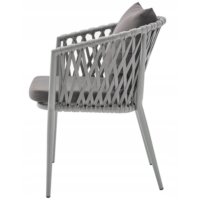 Комплект стіл та стільці MAT-COMPANY metal EXCLUSIV, сірий