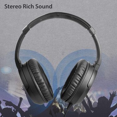 Навушники Avantree HF039 Over Ear для телевізора з довгим кабелем (5м), HiFi стерео, 3.5mm аудіовихід, регулювання гучності