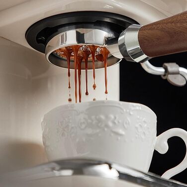 Бездонний портафільтр 51мм з ситом для еспресо, 3 вушка, сумісний з Delonghi Dedica EC680/EC685, нержавіюча сталь, дерев'яна ручка, бариста аксесуар
