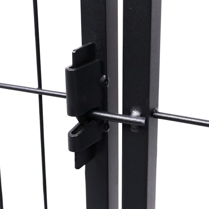 Вольєр для цуценят на 6 частин, 80 см, з 1 дверима та 5 фіксаторами, гнучкий та складаний, для дому та саду