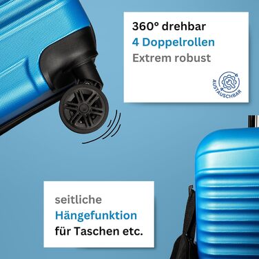 NOWI® Валіза Koffer Klein: 55x40x20 см, 34 л, ручна, для Ryanair, Lufthansa, 55x40x20, металік зелений