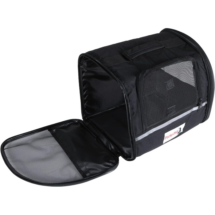 Чорна переносна сумка для собак H4L 38x28x30 см - переноска, транспортна коробка, сумка для собак