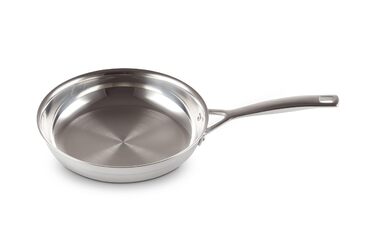 Сковорода Le Creuset з нержавіючої сталі 3-шарова, 24 см, срібляста - для всіх плит, індукції та духовки