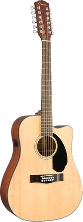 Електроакустична гітара Fender CD-60SCE 12-струнна, з Fishman, 2 роки гарантії, махагоні, палісандр, натуральний колір