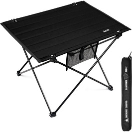 OneTigris CAMPMATE Стіл для кемпінгу складний, легкий, на 30 кг, чорний