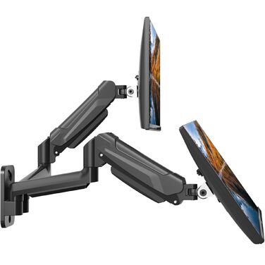 Підставка для двох моніторів BONTEC, 13-32 дюйми, регулювання висоти, поворот та нахил, VESA 75x75/100x100, до 9 кг, для офісу та геймінгу