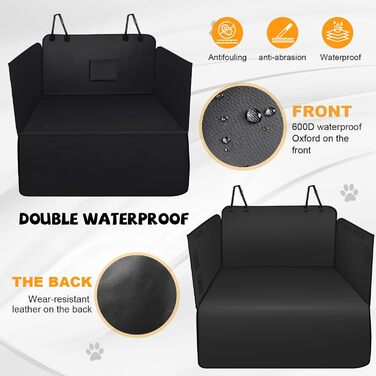 Захист для багажника автомобіля від собаки: універсальний килимок, водовідштовхувальний, стійкий до подряпин, з боковим захистом та захистом краю багажника