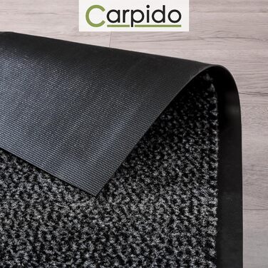 Килимок для дому Carpido 40x60 см - швидковисихаючий, антиковзаючий, сірий