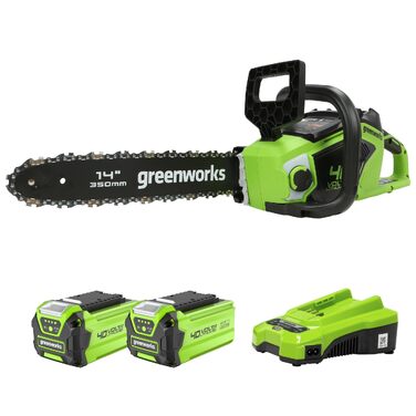 Акумуляторна ланцюгова пила Greenworks G40CS30II 40V, шина 30 см (12
