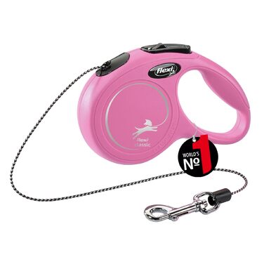 Рулетка для собак Flexi Classic S, 5 м, чорна, до 12 кг (XS: 5 м, до 8 кг)