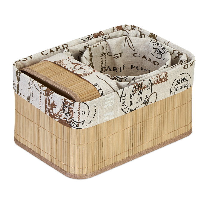 Relaxdays Storage Basket Set of 4
