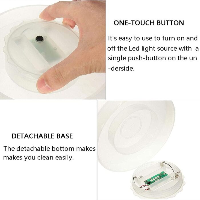 LED Ice Bucket, Standard 5L Large Capacity Bottle Cooler with Multi-Color Changing for Party/Home/Bar, Waterproof Champagne Cooler Drink Container Champagne Wine Beer Ice Bucket (Does Not Include Batteries)