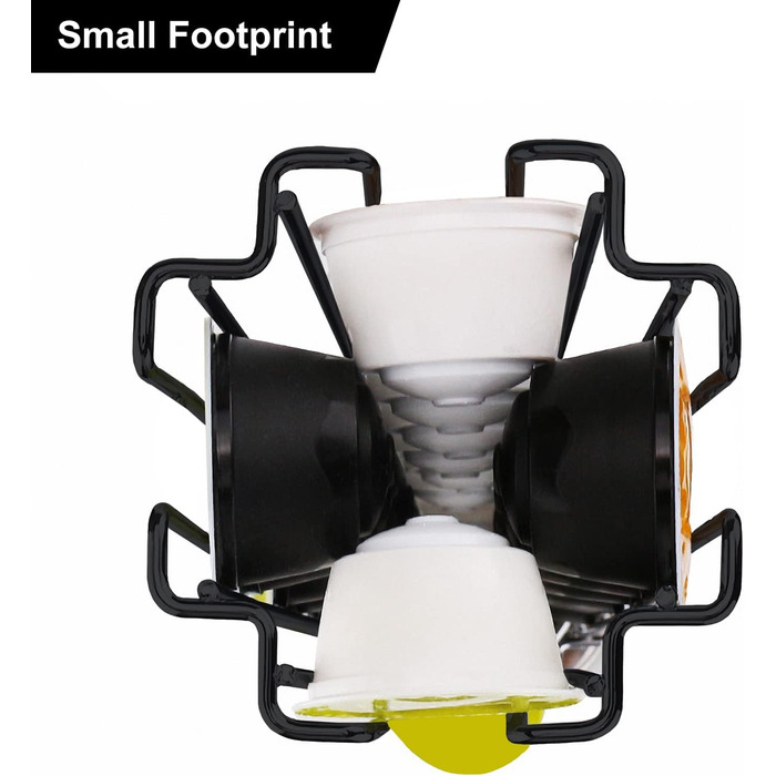 Підставка для капсул Nespresso (40 шт) XIAPIA, чорна, обертова