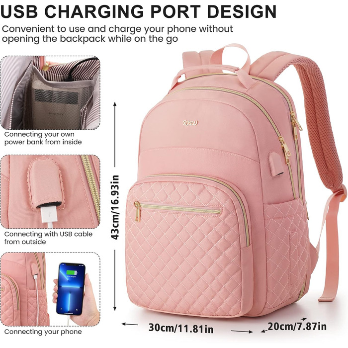 Жіночий рюкзак з відділенням для ноутбука 15.6