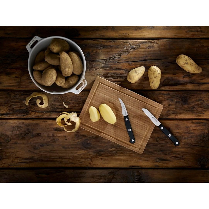 Ніж для овочів ZWILLING Gourmet, 8 см, нержавіюча сталь, ергономічна пластикова ручка, чорний, вироблено в Німеччині