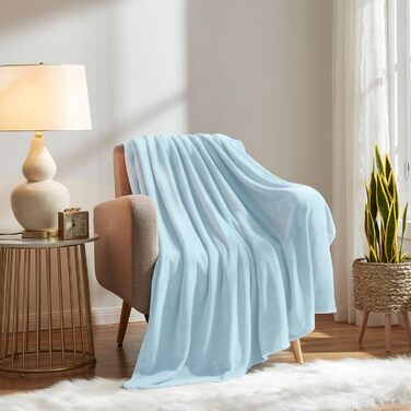 Пледи та покривала KMUSET з мікрофібри, білий, 152x183 см (50'x60') та 183x203 см (Twin 60'x80')