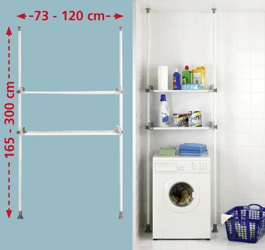 WENKO Telescopic System Hercules - adjustable organization system, wardrobe system (Twin)