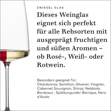 Набір келихів для вина Zwiesel Glas Vivid Senses (2 шт.) – для насичених вин, Tritan®-кристал, Made in Germany