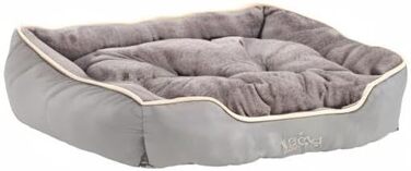 Килимок для собак та котів Dehner Lieblinge Sammy, 61x48x18 см, поліестер (сірий), розмір L 75x58x19 см