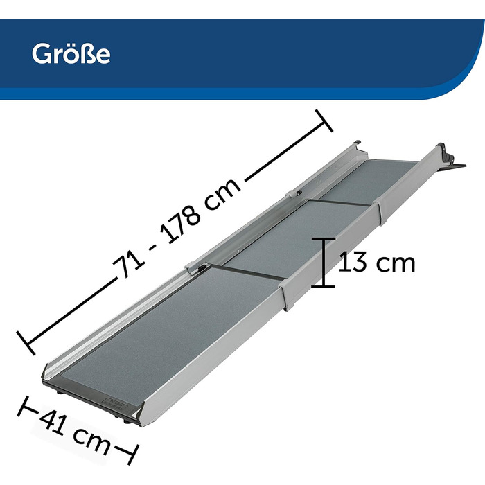 PetSafe Happy Ride Телескопічна рампа для собак, XL, до 136 кг, компактна, нова модель