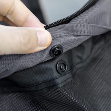 Дитяча візок для собак PawHut, сірий та чорний, 82x47x97 см, з регульованим дахом, кишенею та повідками