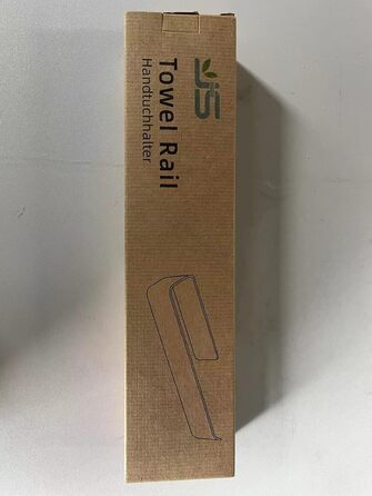 Тримач для рушників на липучці без свердління, сріблястого кольору, 25 см, для ванної кімнати