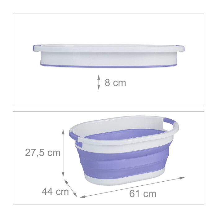 Relaxdays Foldable Laundry Basket, 36 Liter
