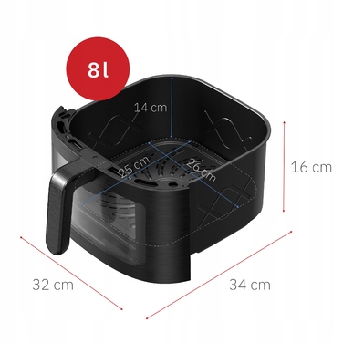 Аерофритюрниця Webber AF800 1800 Вт, 8 л