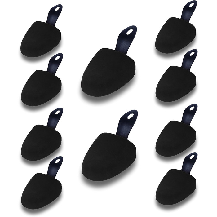 MTS care LISA Basic Velours Round Shoe Stretchers for Women - Foam Shoe Spreader, Size 37-41, 5 Pair Set - Keeps Shoes in Shape - Perfect Fit & Freshness