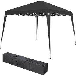 Foldable Gazebo 3x3m incl. Bag | Water-resistant, UV 50+ Protection | Pop-Up Tent, Foldable Gazebo, Garden Tent, Party Tent, Capri | Click System Metal Frame (Gray)