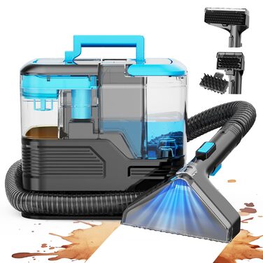 Портативний пилосос для чищення м'яких меблів та килимів C10, 530W, 18kPa, блакитний