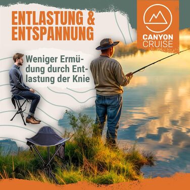 Зручний складаний стільчик для кемпінгу та риболовлі (1 шт.)