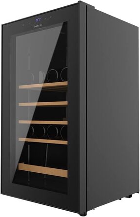 Cecotec Bolero GrandSommelier 36000 Wine Cooler - 95 Liter, Compressor, Touch Control, LED, Black - 36 Bottles