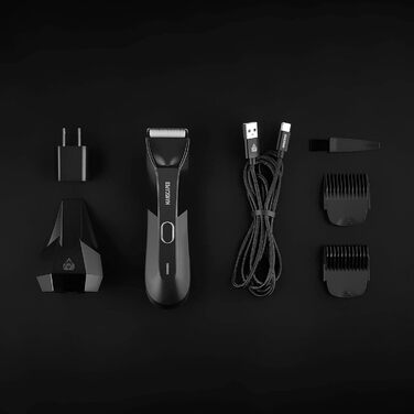 MANSCAPED® Electric Trimmer for the Intimate Area, The Lawn Mower® 4.0, Interchangeable Ceramic Blade Module, Waterproof Wet/Dry Hair Clipper, With Charging Station, Grooming Tool for Men The Lawn Mower 4.0