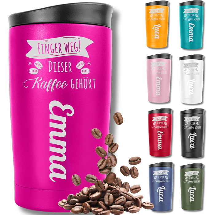 Термокружка KUINEA для кави та чаю, 350 мл, нержавіюча сталь, зелена, BPA-free