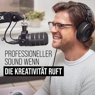 RØDE PodMic – динамічний мікрофон XLR/USB для подкастів, стрімінгу, геймінгу, музичного виробництва та контент-мейкінгу