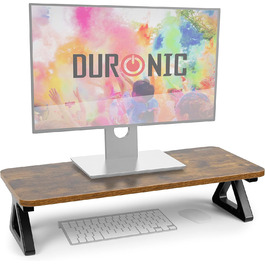 Підставка для монітора Duronic DM06-1, 62 x 30 см, підставка на стіл, підняття екрану, платформа для двох моніторів, вантажопідйомність 10 кг