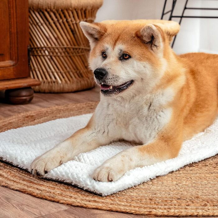 Килимок-підстилка Lionto для собак та котів, теплий, з підкладкою, 60x45 см, сірий. Гігієнічний, з захистом від холоду, для будь-яких порід.