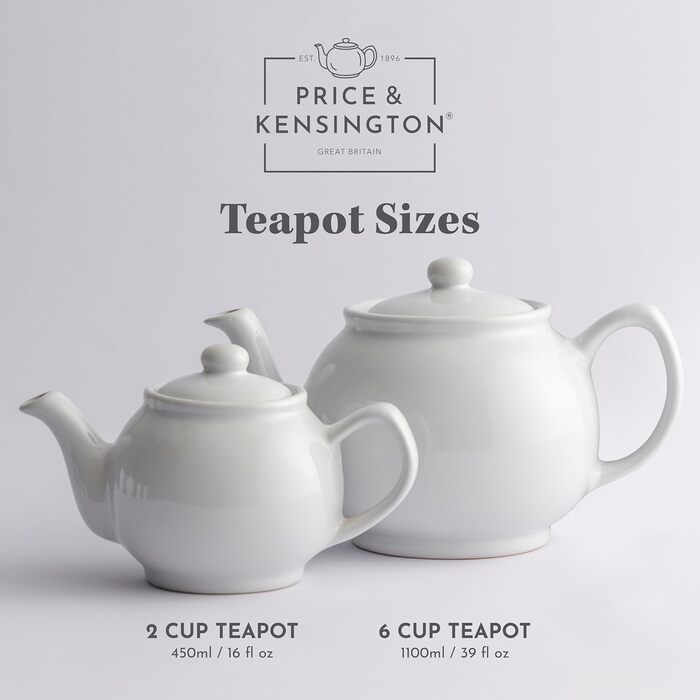 Чайник Price & Kensington англійський, 6 чашок, керамічний, кремовий, матовий, для чаю, мікрохвильова піч і посудомийка, вінтажний стиль