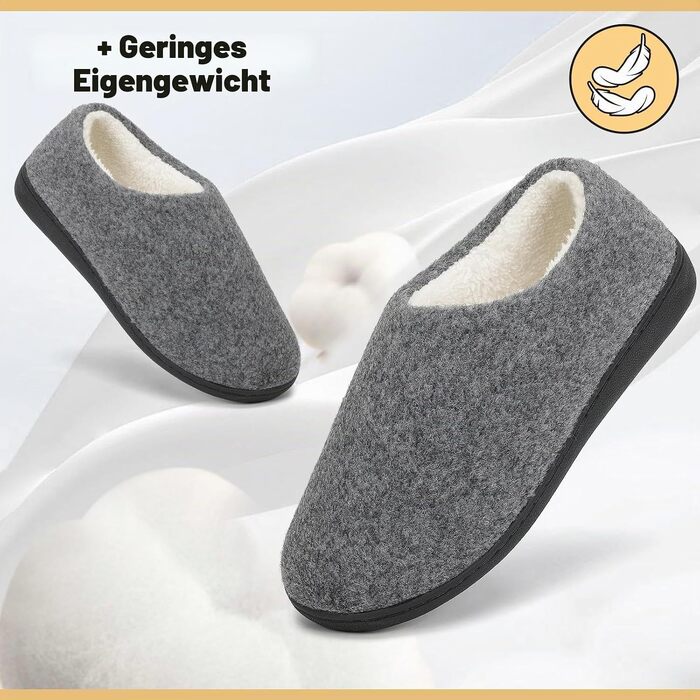 Зимові унісекс капці Mishansha з ефектом пам'яті (Memory Foam) та твердою підошвою, теплі домашні тапочки, розмір 36-47