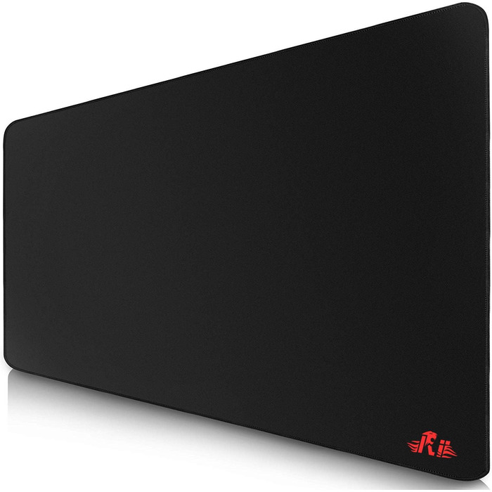Килимок для миші Rii XXL Gaming, 900x400 см, великий, для ігор та офісу, чорний