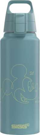 SIGG - Aluminum Drinking Bottle - WMB ONE - Made in Switzerland - ClimatePartner Certified - Carbonated Beverage Safe - Leak-Proof - Featherlight - BPA-Free - Outdoor - 0.75L & 1L (8 Mickey Mouse Lines, Disney)