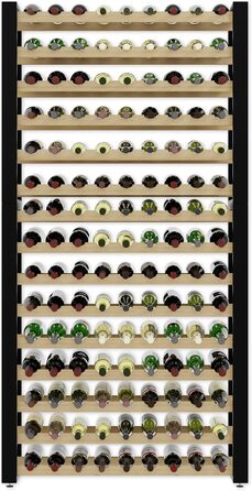 Lenmar Serie RW Wooden Wine Rack for Bottles, LOFT, Bottles, Wine, Bottle Rack, Cellar Rack, Shelves, Bottle Holder, Wine Stand … (LOFT 135, 204 x 104 x 27, 135 Bottles)
