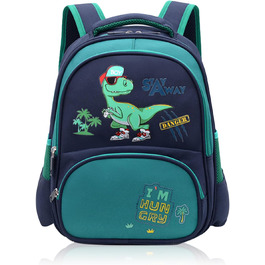 Дитячий рюкзак для хлопчика Кіндерруксзак з динозавром, водонепроникний, для дошкільнят та молодших школярів (зелений)