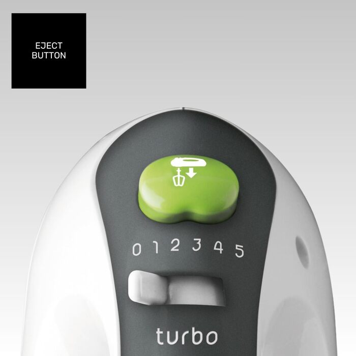 Електричний міксер Taurus 300W з 5 швидкостями та турбо-функцією | Білий | З набором насадок