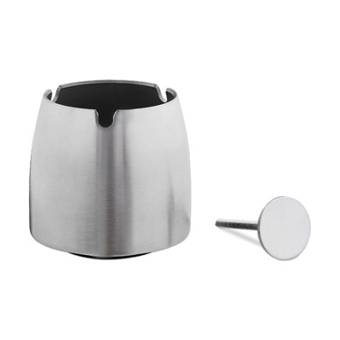 Relaxdays Stainless Steel Ashtray
