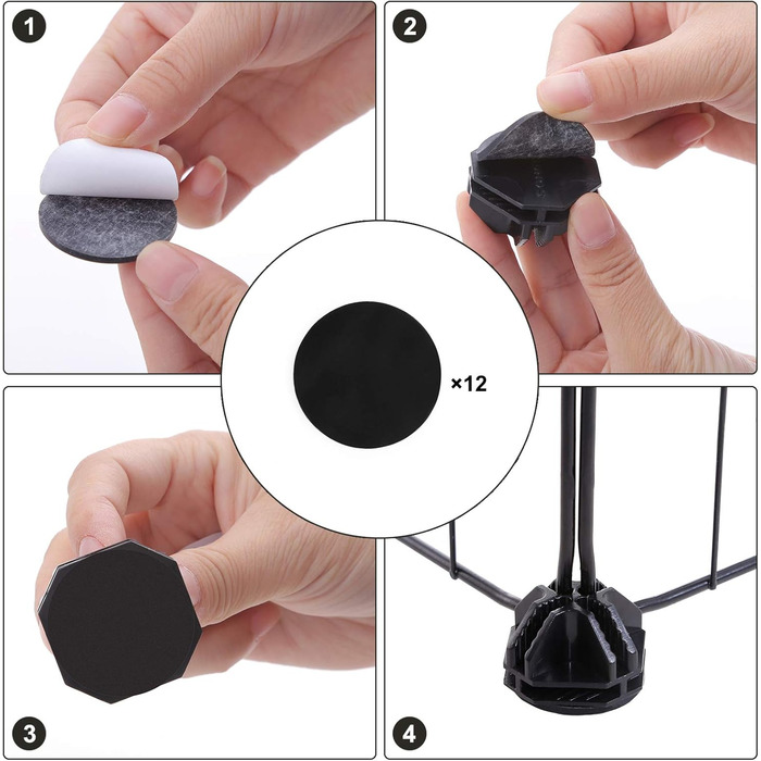 Клітка для дрібних тварин SONGMICS LPI01H, металева, 143 x 73 x 46 см, чорна