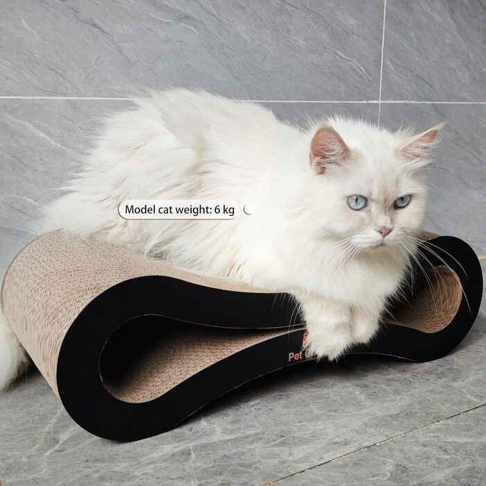 Кігтеточка Likea Ultimate з ліжком та лаунжем, чорна