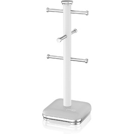Swan SWKA1030CN Retro Cup Tree for 6 Cups, Weighted Base, Cream (Truffle)