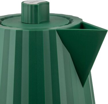 Alessi Plissé Electric Kettle - Green, 1.7L, 2400W, Thermoplastic Resin, European Plug